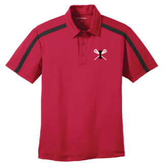 Port Authority Silk Touch Performance Colorblock Stripe Polo Indiana Lacrosse