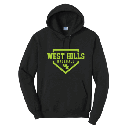 Port & Company Core Fleece Pullover Hooded Sweatshirt - West Hills Baseball - Image 2