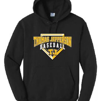 Port & Company Core Fleece Pullover Hooded Sweatshirt Design 1 - TJ Baseball