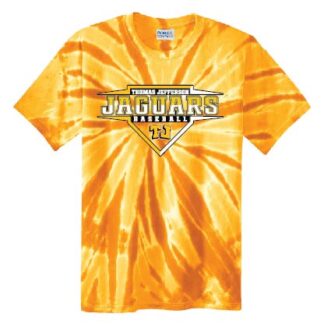 Port & Company Tie-Dye Tee Jaguars Design 2 - TJ Baseball