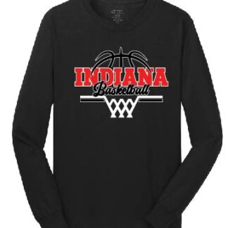 Port & Company Long Sleeve Core Cotton Tee - Indiana Girls basketball