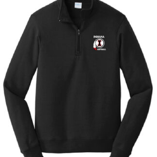 Port & Company Fan Favorite Fleece 1/4-Zip Pullover Sweatshirt - Indiana Softball