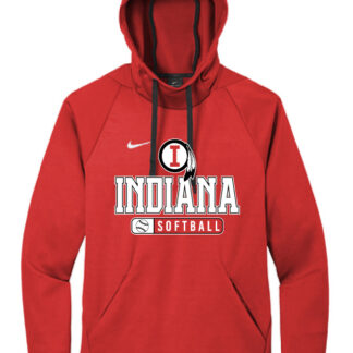 Nike Therma-FIT Pullover Fleece Hoodie - Indiana Softball