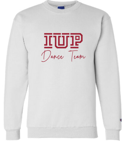 Champion Adult Powerblend Crewneck Sweatshirt IUP Logo- IUP Dance - Image 3