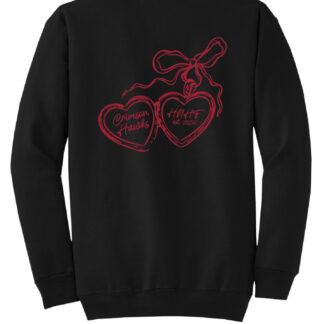 Port & Company Fan Favorite Fleece Crewneck Sweatshirt Locket - IUP Cheerleading
