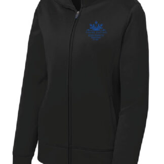 Sport-Tek Women's Sport-Wick Fleece Full-Zip Jacket: Blue design: IUP Figure Skating