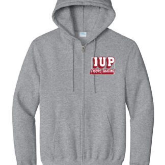 Port & Company Essential Fleece Full-Zip Hooded Sweatshirt: Figure skating - IUP Figure Skating