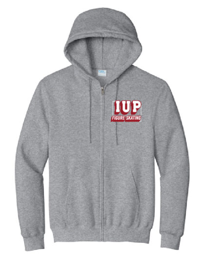 Port & Company Essential Fleece Full-Zip Hooded Sweatshirt: Figure skating - IUP Figure Skating