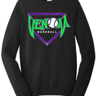Port & Company Fan Favorite Fleece Crewneck Sweatshirt - Venom Baseball