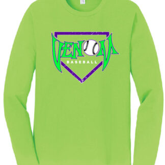 Port & Company Long Sleeve Fan Favorite Tee - Venom Baseball