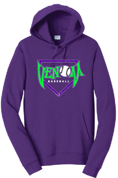 Port & Company Fan Favorite Fleece Pullover Hooded Sweatshirt - Venom Baseball - Image 2