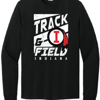 Port & Company Long Sleeve Core Cotton Tee - Indiana Track & Field