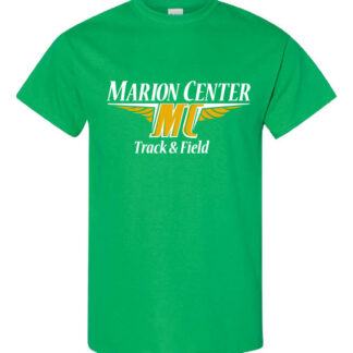 Gildan Heavy Cotton 100% Cotton T-Shirt - full logo: Marion Center Track & Field