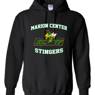 Gildan Heavy Blend Hooded Sweatshirt: MCXC/FT Logo- Marion Center Track & Field