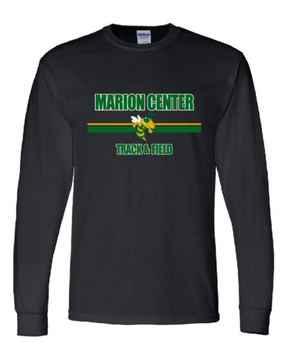 Gildan DryBlend 50 Cotton/50 Poly Long Sleeve T-Shirt: MC T&F Bee Logo- Marion Center Track & Field - Image 2