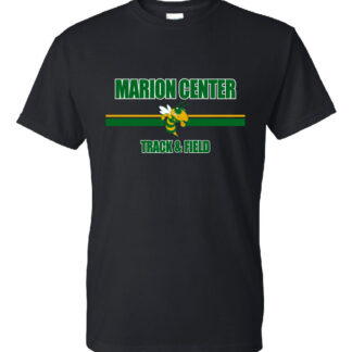 Gildan DryBlend 50 Cotton/50 Poly T-Shirt: MC T&F Bee Logo- Marion Center Track & Field