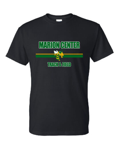 Gildan DryBlend 50 Cotton/50 Poly T-Shirt: MC T&F Bee Logo- Marion Center Track & Field