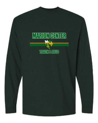 Gildan DryBlend 50 Cotton/50 Poly Long Sleeve T-Shirt: MC T&F Bee Logo- Marion Center Track & Field - Image 3