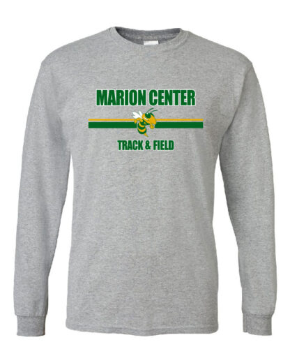 Gildan DryBlend 50 Cotton/50 Poly Long Sleeve T-Shirt: MC T&F Bee Logo- Marion Center Track & Field - Image 4