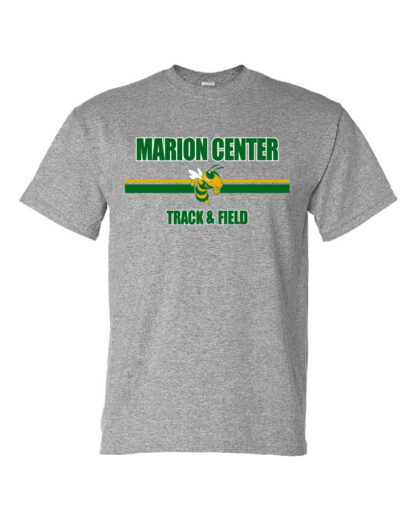 Gildan DryBlend 50 Cotton/50 Poly T-Shirt: MC T&F Bee Logo- Marion Center Track & Field - Image 3