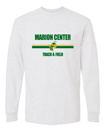 Gildan DryBlend 50 Cotton/50 Poly Long Sleeve T-Shirt: MC T&F Bee Logo- Marion Center Track & Field - Image 5