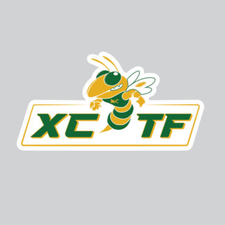 Sticker: XC/TF Track and field logo - Marion Center Track & Field