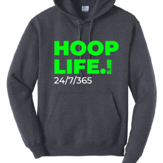Port & Company Core Fleece Pullover Hooded Sweatshirt: Hoop Life - Slaam Basketball